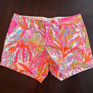 Lilly Pulitzer Neon Print Callahan Short, Size 6
